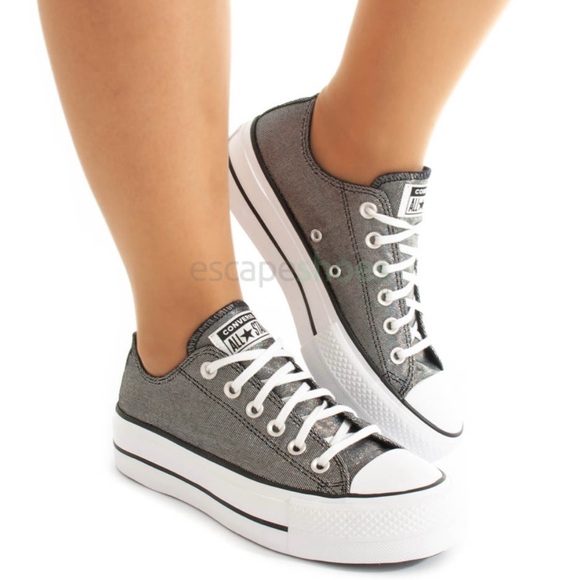 Converse Shoes - NWT IN BOX CONVERSE CHUCK TAYLOR ALL STARS METALLIC LIFT SNEAKERS SIZE 7